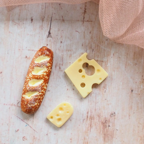 Miniature Baguette and Cheese