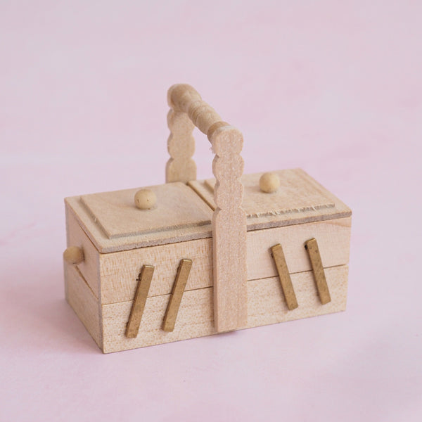 Miniature Wooden Sewing Box