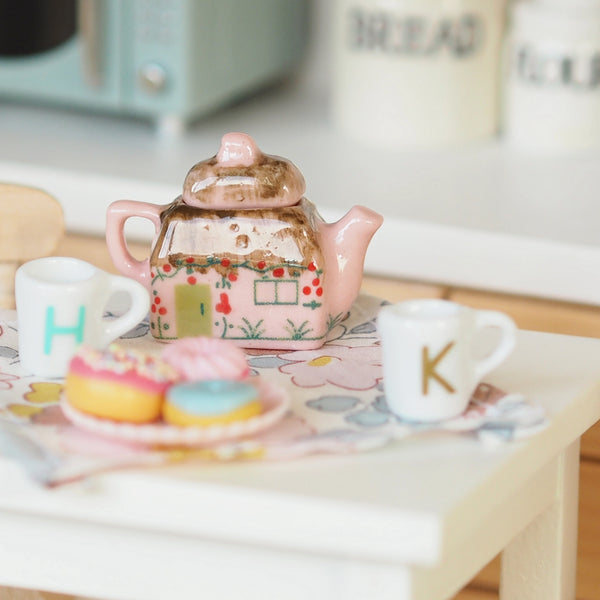 Miniature Cottage Teapot