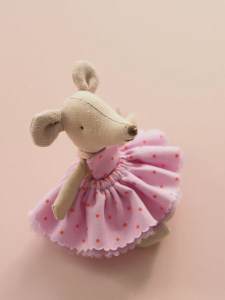 Purple Polka dot Dress - Maileg Little Sister