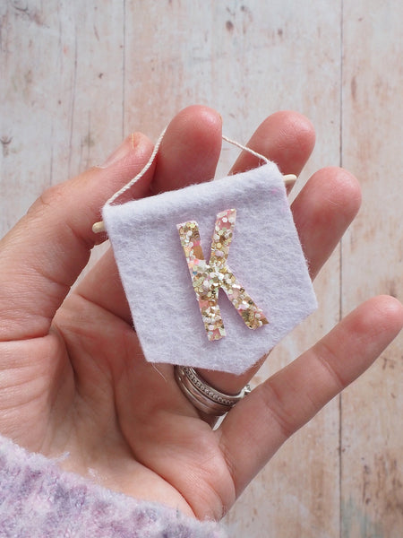 Glitter Letter Banner