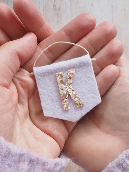 Glitter Letter Banner
