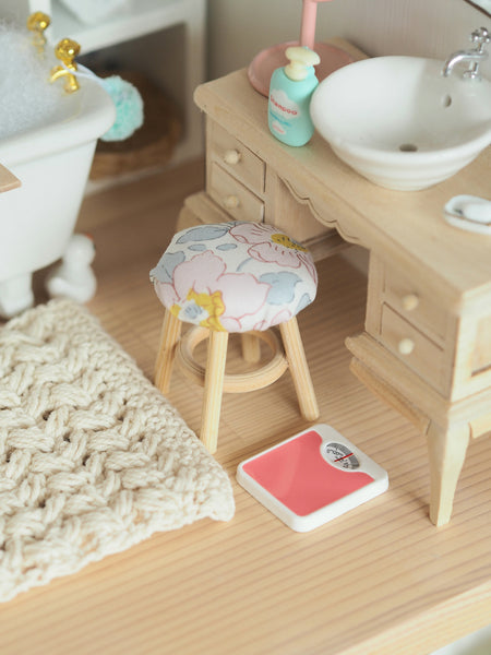 Miniature Pink Bathroom Scales