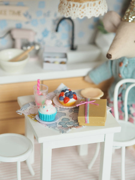 Miniature Blue Cupcake