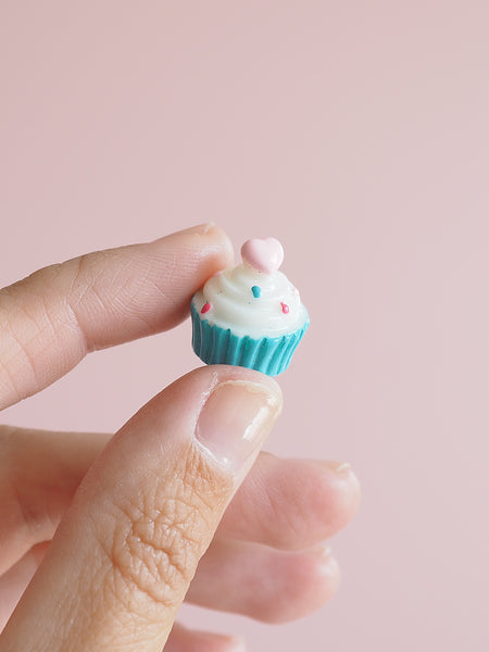 Miniature Blue Cupcake