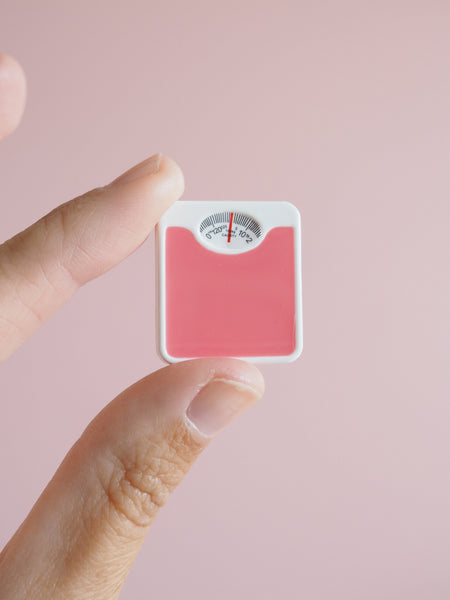 Miniature Pink Bathroom Scales