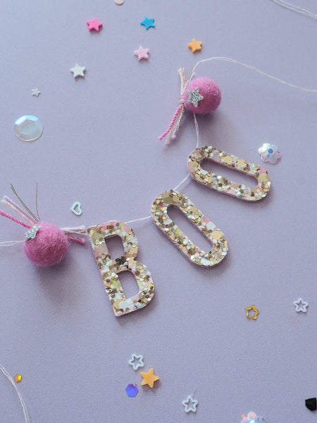 Miniature 'BOO' Halloween Garland