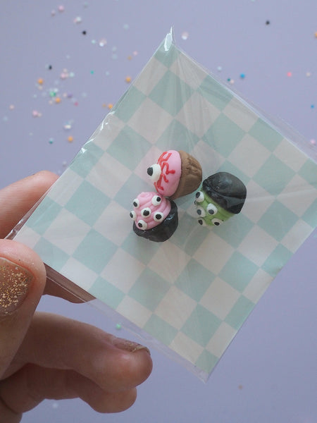 Miniature Halloween Cupcakes - Set of 3 (lucky dip)