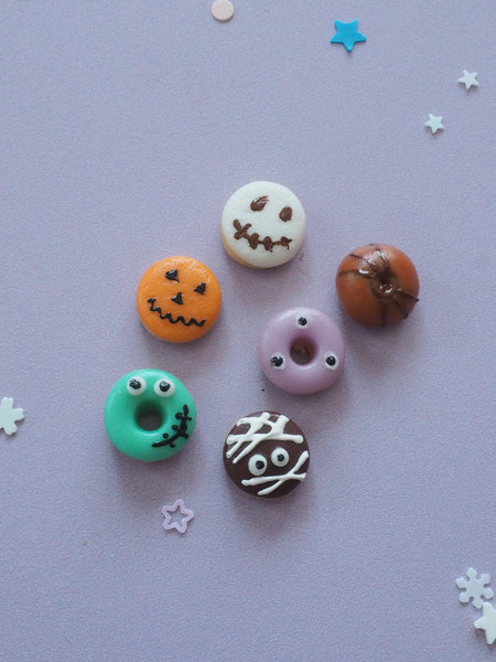 Miniature Halloween Donuts - Set of 6
