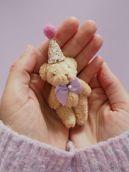 Tiny Sparkly Party Teddy Bear