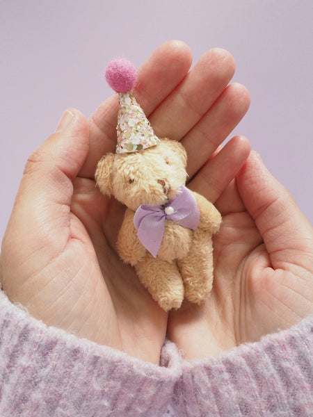 Tiny Sparkly Party Teddy Bear