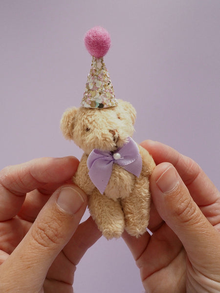 Tiny Sparkly Party Teddy Bear