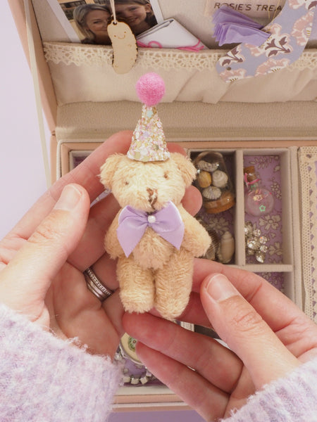 Tiny Sparkly Party Teddy Bear