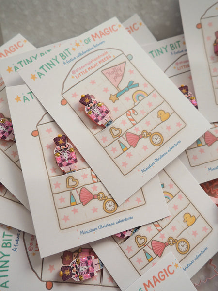 Miniature Pink Nutcracker - Little Magic Pieces
