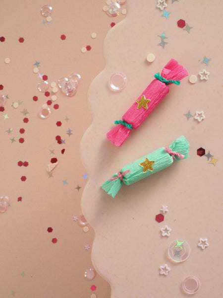 Miniature Christmas Crackers - Set of Two