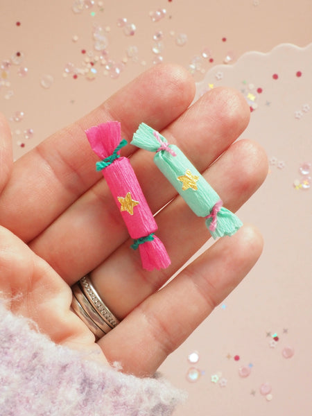 Miniature Christmas Crackers - Set of Two