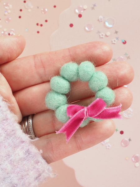 Miniature Felt Wreath
