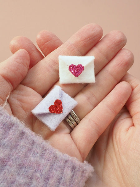 Pair of Felt Love Letters
