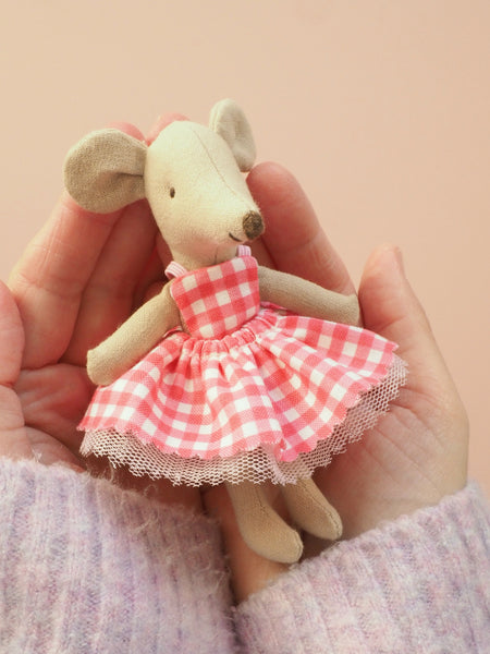 Pink Gingham and Tulle Dress