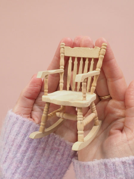 Miniature Wooden Rocking Chair