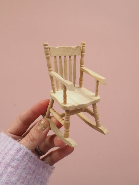 Miniature Wooden Rocking Chair